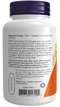 Load image into Gallery viewer, NOW Foods Hemp Seed Oil 1000 mg