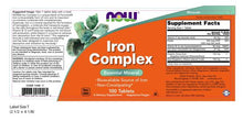 Load image into Gallery viewer, NOW Foods Iron Complex Vegetarian