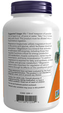 Load image into Gallery viewer, NOW Foods Magnesium Bisglycinate Powder