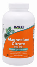 Load image into Gallery viewer, NOW Foods Magnesium Citrate 200 mg