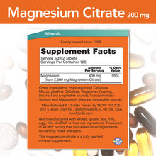 Load image into Gallery viewer, NOW Foods Magnesium Citrate 200 mg
