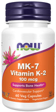 Load image into Gallery viewer, NOW Foods MK-7 Vitamin K-2 100 mcg