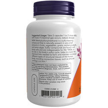 Load image into Gallery viewer, NOW Foods MSM 1000 mg