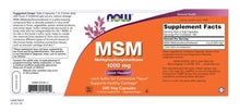 Load image into Gallery viewer, NOW Foods MSM 1000 mg