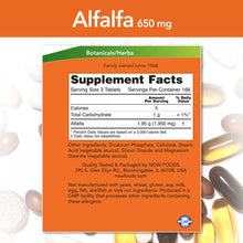 Load image into Gallery viewer, NOW Foods Alfalfa 650 mg