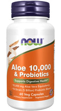 Load image into Gallery viewer, NOW Foods Aloe 10,000 & Probiotics