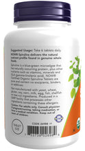 Load image into Gallery viewer, NOW Foods Spirulina 500 mg, Organic