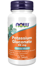 Load image into Gallery viewer, NOW Foods Potassium Gluconate 99 mg Vegetarian