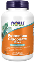 Load image into Gallery viewer, NOW Foods Potassium Gluconate 99 mg Vegetarian