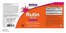 Load image into Gallery viewer, NOW Foods Rutin 450 mg