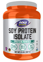 Load image into Gallery viewer, NOW Sports Soy Protein Isolate, Unflavored Powder