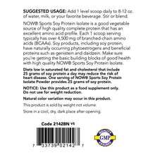 Load image into Gallery viewer, NOW Foods Soy Protein Isolate Flavored 2 lbs.