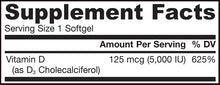 Load image into Gallery viewer, Jarrow Formulas Vitamin D3 - 5000IU