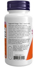 Load image into Gallery viewer, NOW Foods Alpha Lipoic Acid 250 mg