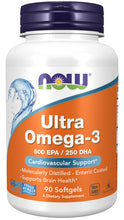 Load image into Gallery viewer, NOW Foods Ultra Omega-3 (Bovine Gelatin)