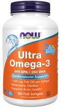 Load image into Gallery viewer, NOW Foods Ultra Omega-3 (Fish Gelatin)