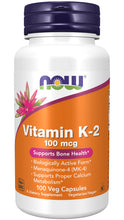 Load image into Gallery viewer, NOW Foods Vitamin K-2 100 mcg