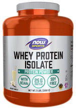 Load image into Gallery viewer, NOW Sports Whey Protein Isolate, Creamy Vanilla Powder
