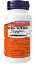 Load image into Gallery viewer, NOW Foods Alpha Lipoic Acid 250 mg