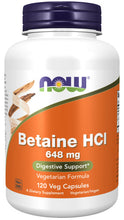 Load image into Gallery viewer, NOW Foods Betaine HCI 648 mg