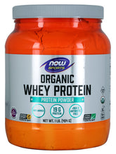 Load image into Gallery viewer, NOW Sports Whey Protein, Organic Unflavored Powder