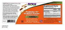 Load image into Gallery viewer, NOW Foods Probiotic-10 50 Billion Powder