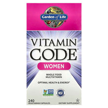 Load image into Gallery viewer, Garden of Life Vitamin Code® Women Whole Food Multivitamin

