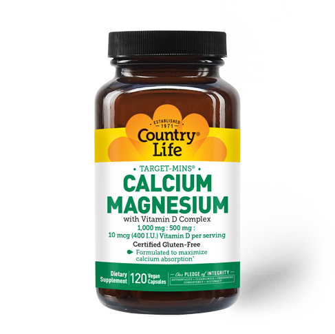 Country Life Target-Mins Calcium Magnesium with Vitamin D Complex