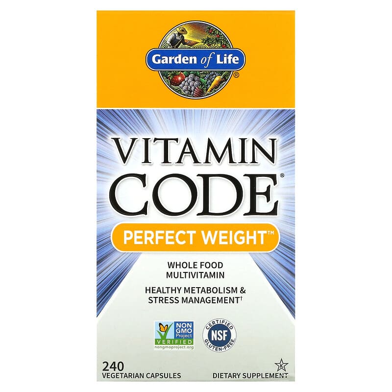 Garden of Life Vitamin Code Perfect Weight 240 Vegetarian Capsules