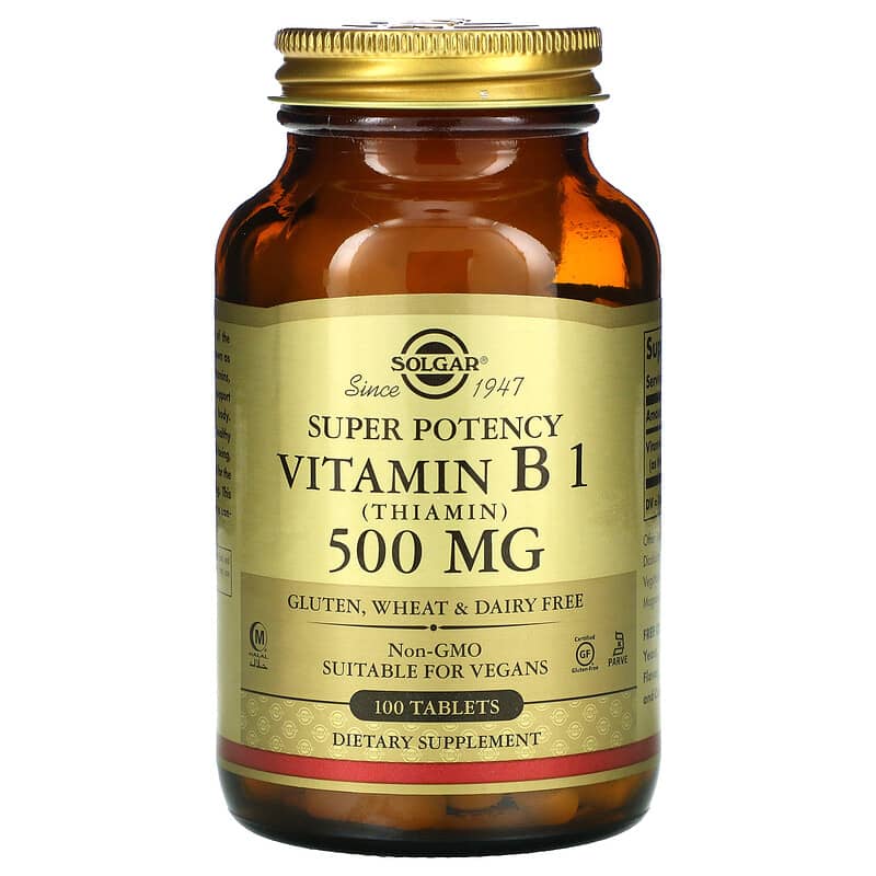 Solgar Vitamin B1 (Thiamin) 500 mg