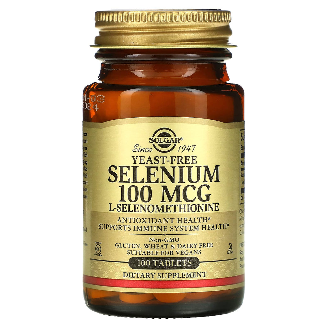 Solgar Selenium Yeast-Free 100 mcg