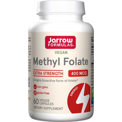 Jarrow Formulas Vegan Methyl Folate 400 mcg 60 Veggie Capsules