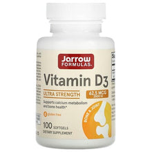 Load image into Gallery viewer, Jarrow Formulas Vitamin D3 - 2500IU
