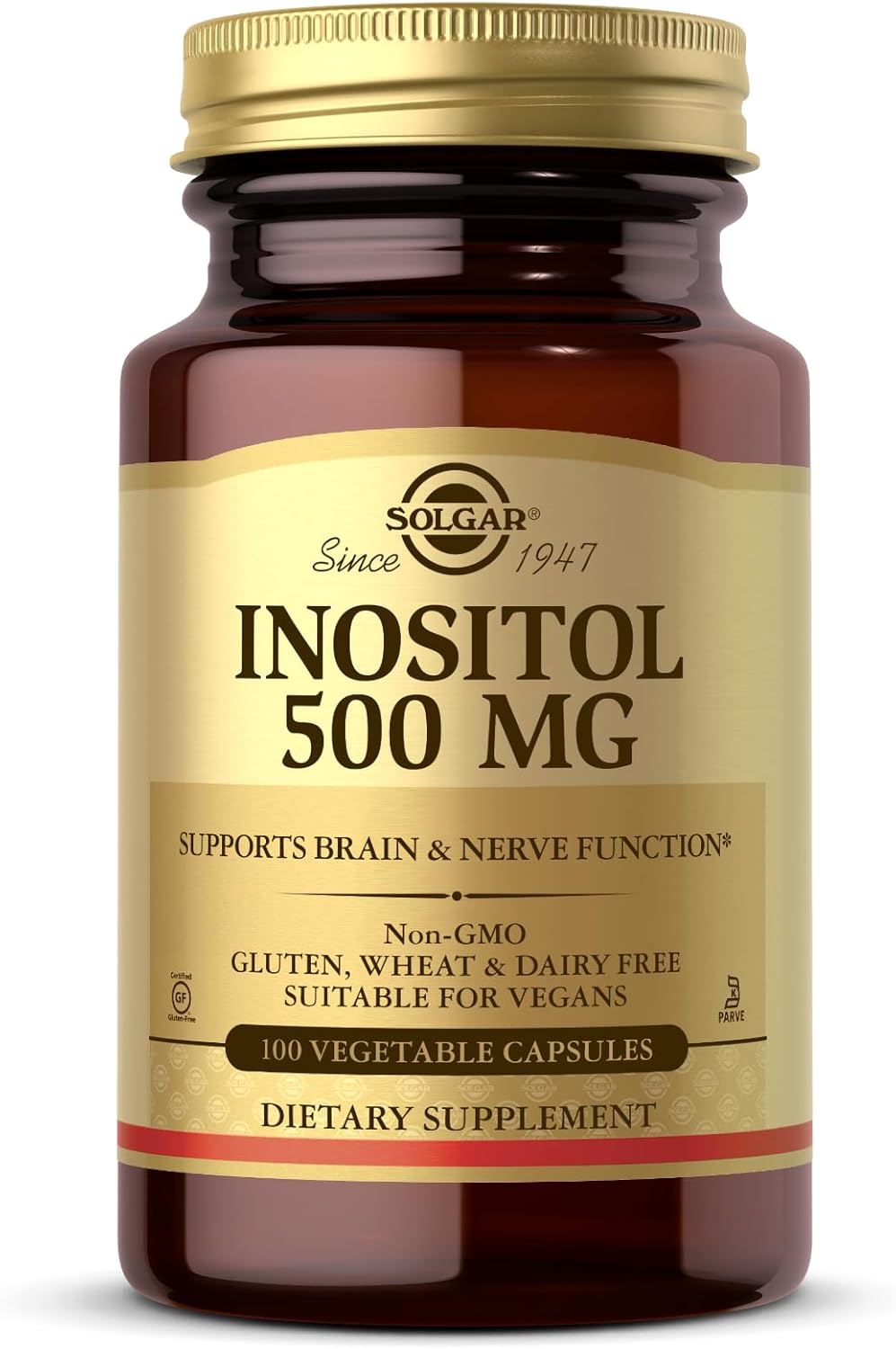 Solgar Inositol 500 mg 100 Vegetable Capsules