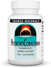 Load image into Gallery viewer, Source Naturals HydroxoCobalamin Vitamin B12 Cherry 1 mg
