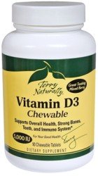 Terry Naturally Vitamin D3 Chewable 5000 IU