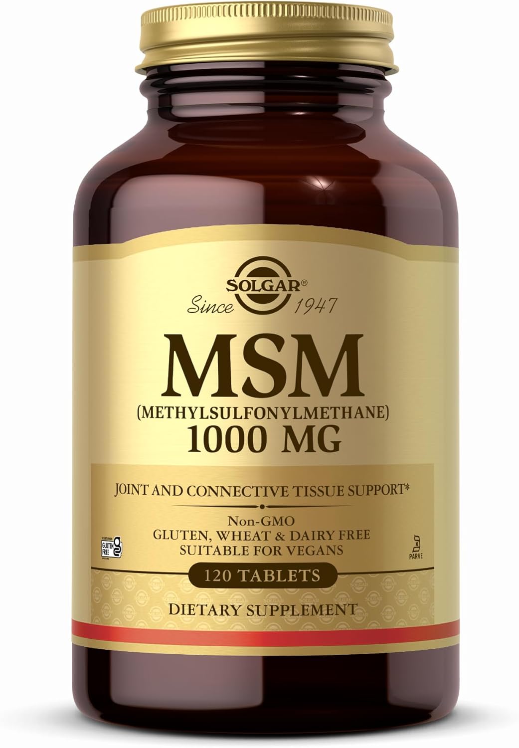 Solgar MSM (Methylsulfonylmethane) 1,000 mg 120 Tablets