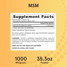 Load image into Gallery viewer, Jarrow Formulas MSM Powder 35.5 oz (1,000 g)
