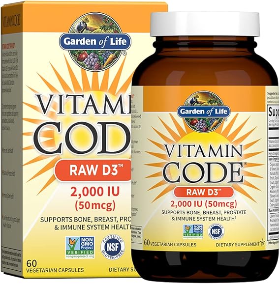 Garden of Life Vitamin Code® RAW D3™ 2000 IU