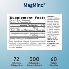 Load image into Gallery viewer, Jarrow Formulas Vegan MagMind Productivity 60 Veggie Capsules
