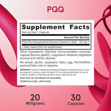 Load image into Gallery viewer, Jarrow Formulas PQQ 20 mg
