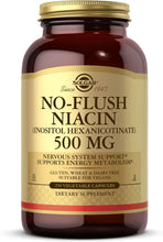 Load image into Gallery viewer, Solgar No-Flush Niacin (Inositol Hexanicotinate) 500 mg 250 Vegetable Capsules
