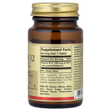Load image into Gallery viewer, Solgar Vitamin B12 100 Tablets
