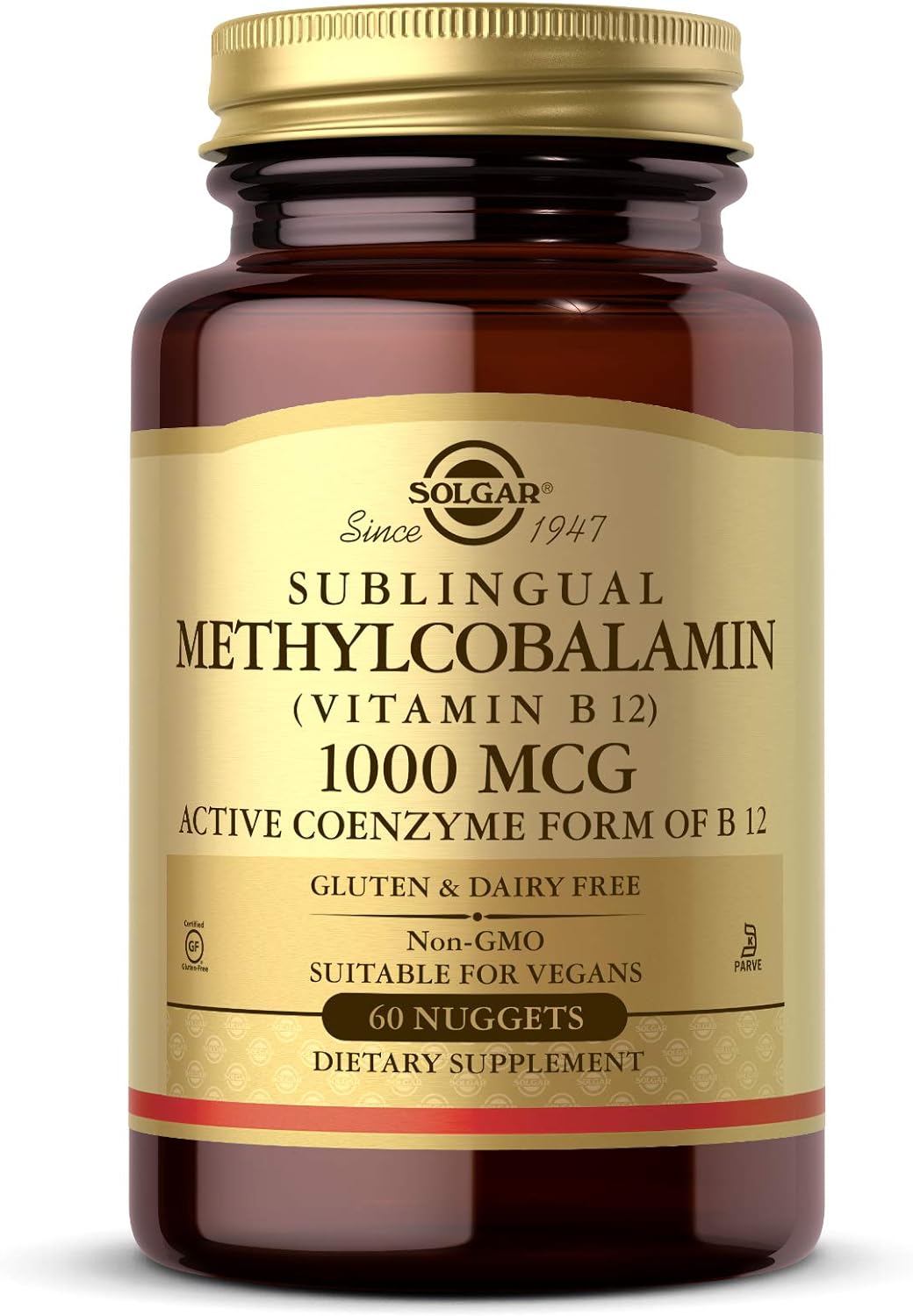 Solgar Methylcobalamin (Vitamin B12) 1,000 mcg 60 Nuggets