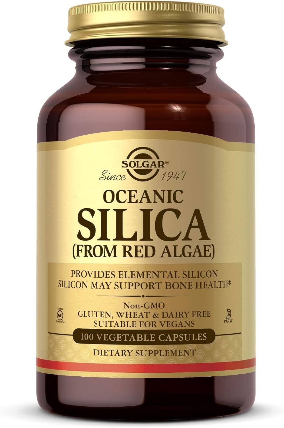 Solgar Oceanic Silica From Red Algae 100 Vegetable Capsules