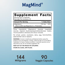Load image into Gallery viewer, Jarrow Formulas Vegan MagMind® Brain Health 90 Veggie Capsules
