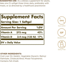 Load image into Gallery viewer, Solgar Cod Liver Oil
