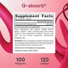 Load image into Gallery viewer, Jarrow Formulas Q-Absorb 100 mg
