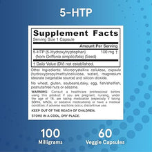 Load image into Gallery viewer, Jarrow Formulas 5-HTP 100 mg 60 Veggie Capsules
