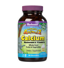 Load image into Gallery viewer, Bluebonnet Nutrition, Rainforest Animalz, Calcium Magnesium &amp; Vitamin D3, Natural Vanilla Frosting, 90 Chewables
